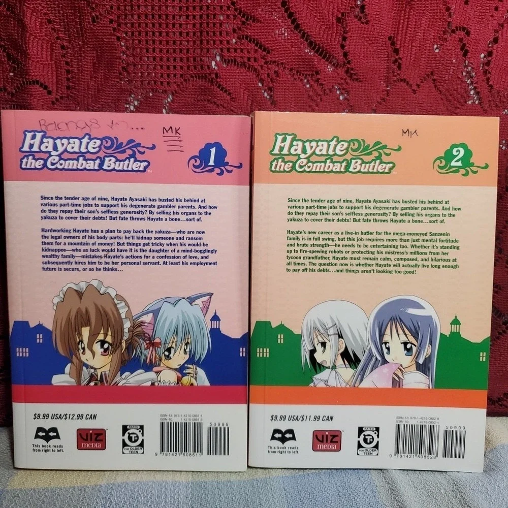 VIZ Media Hayate the Combat Butler Manga Vol 1-2 Kenjiro Hata Shonen Anime Book - Picture 2 of 5